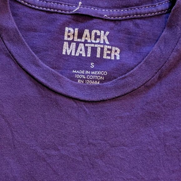 2 for $20 Black Matter “I ❤️ Bear Hugs” Neon Zombie Bear Tee Tag Small Purple - Picture 4 of 4